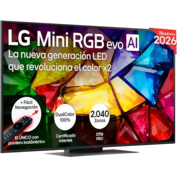 Lg mini rgb ai mrgb87 / televisor smart tv 55" mini rgb 4k uhd